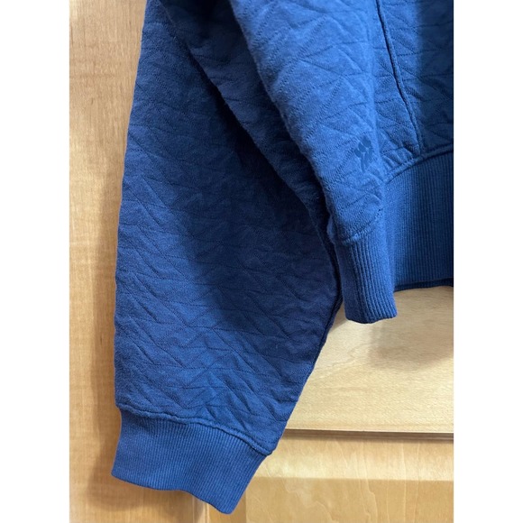 NWT, All In Motion Women’s Sz Med Blue Comfy Patterned Sweatshirt Kangaroo Pouch - Picture 9 of 13